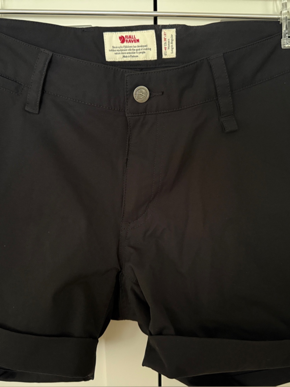 Fjallraven Black Women's Stretch Bermuda Shorts